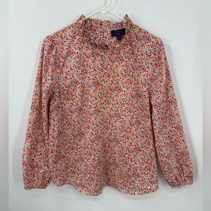 J. Crew Liberty Multicolor ditzy Floral print  Long Sleeve Shirt M